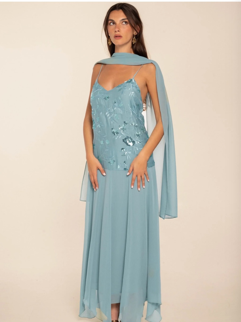 Phillipa Dress & Scarf